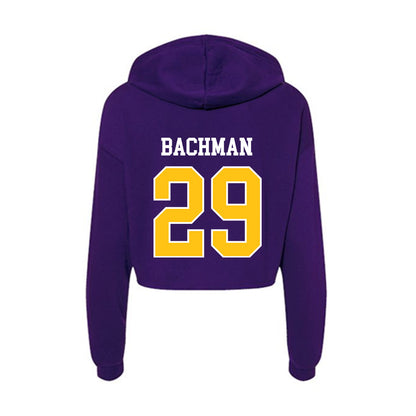 East Carolina - NCAA Baseball : Brayden Bachman - Women's Crop Fleece Hoodie-1
