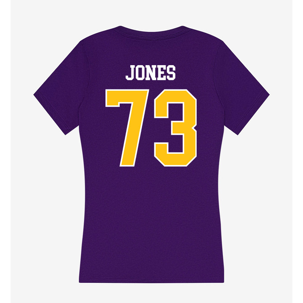 East Carolina - NCAA Football : Karson Jones - Women's V-Neck T-Shirt-1