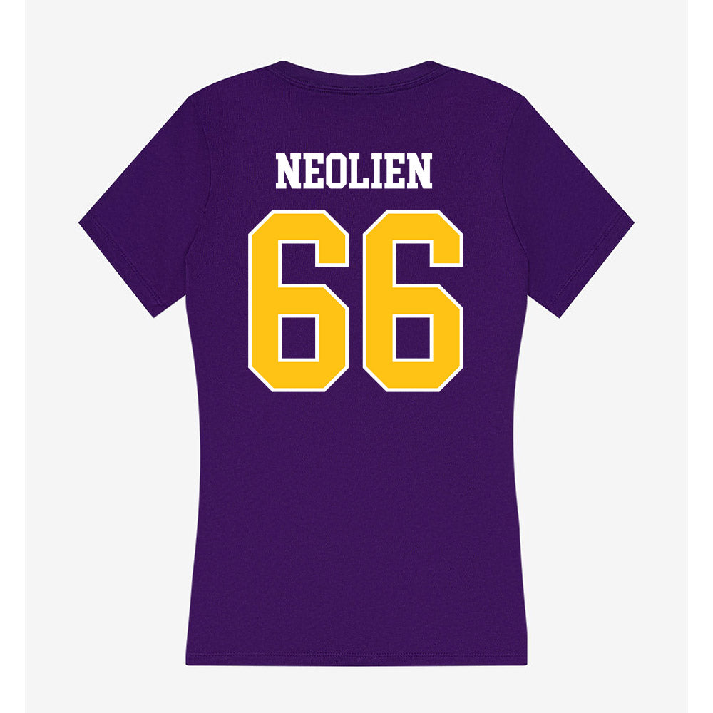 East Carolina - NCAA Football : Marleo Neolien - Women's V-Neck T-Shirt-1