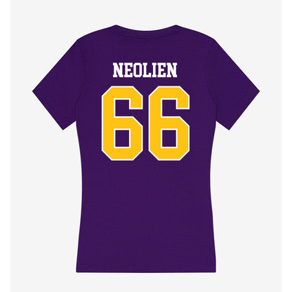 East Carolina - NCAA Football : Marleo Neolien - Women's V-Neck T-Shirt-1