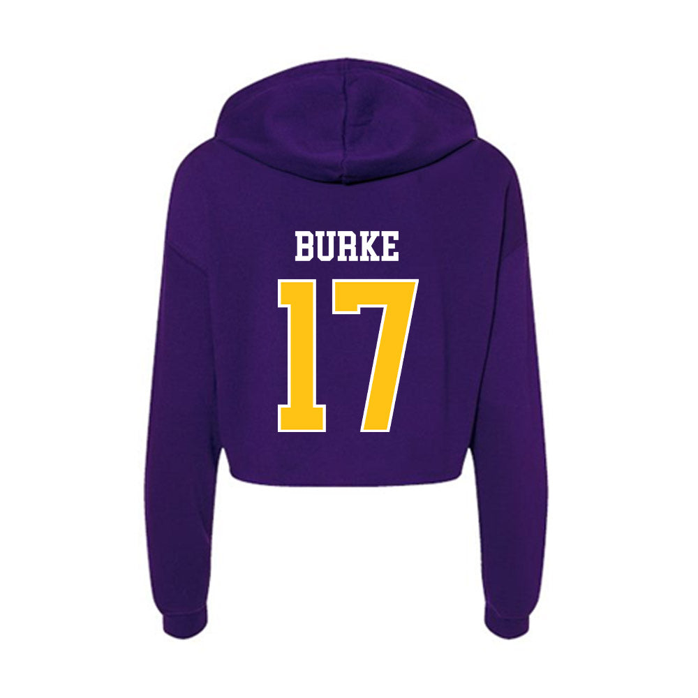East Carolina - NCAA Football : Trey Burke - Women's Crop Fleece Hoodie-1