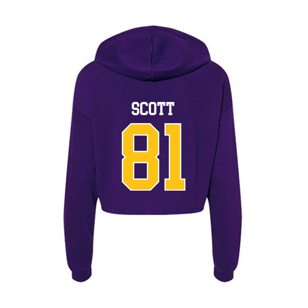 East Carolina - NCAA Football : Mason Scott - Women's Crop Fleece Hoodie-1