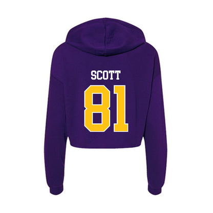 East Carolina - NCAA Football : Mason Scott - Women's Crop Fleece Hoodie-1