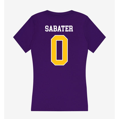 East Carolina - NCAA Baseball : Jeff Sabater - Women's V-Neck T-Shirt-1