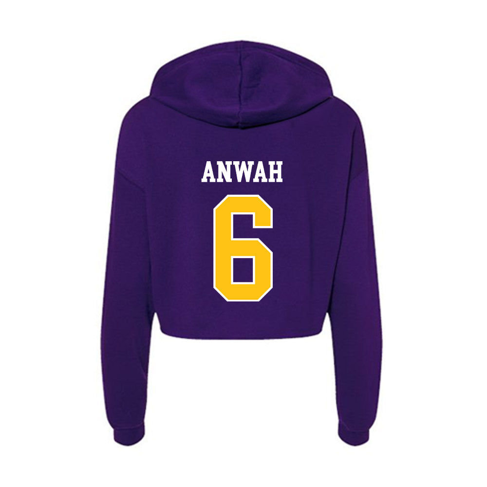 East Carolina - NCAA Women's Volleyball : Olivia Anwah - Women's Crop Fleece Hoodie-1