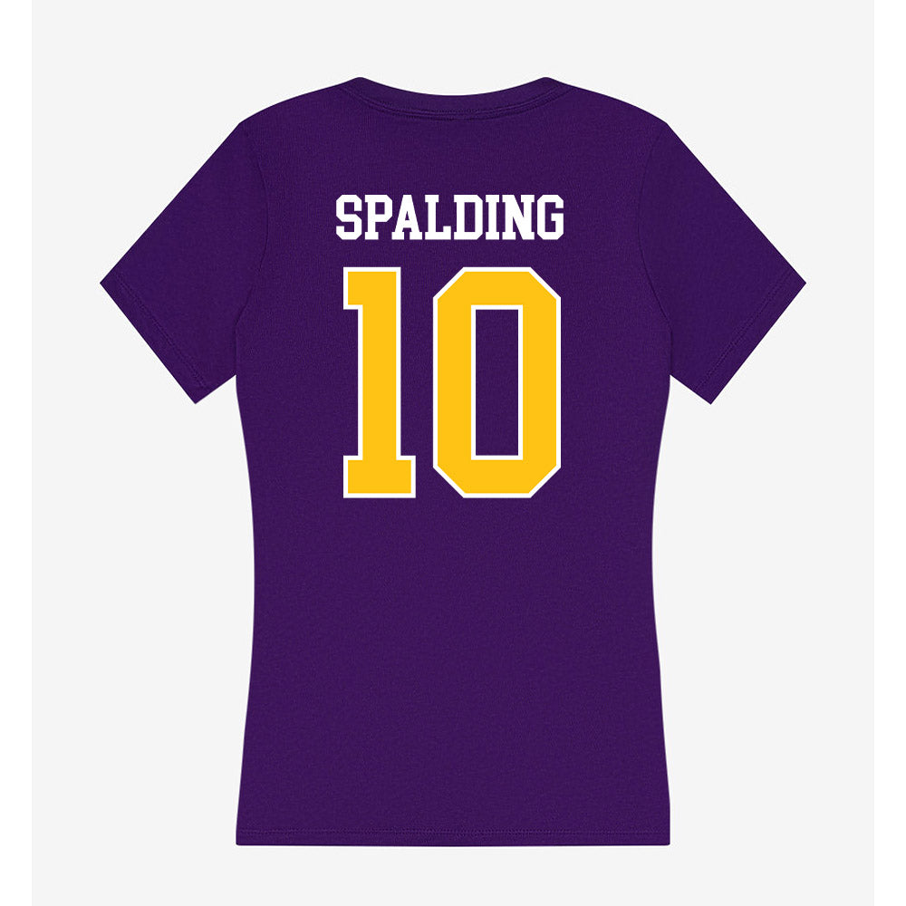 East Carolina - NCAA Football : Brock Spalding - Women's V-Neck T-Shirt-1