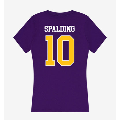 East Carolina - NCAA Football : Brock Spalding - Women's V-Neck T-Shirt-1