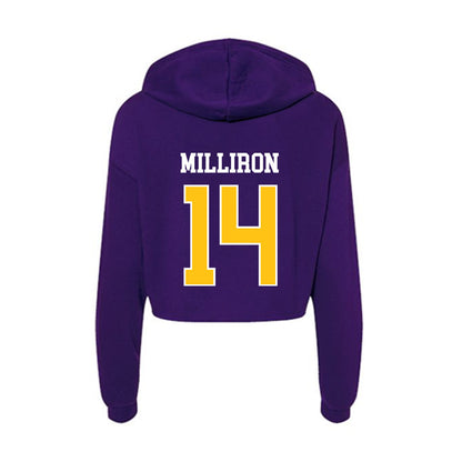 East Carolina - NCAA Women's Soccer : Maddie Milliron - Women's Crop Fleece Hoodie-1