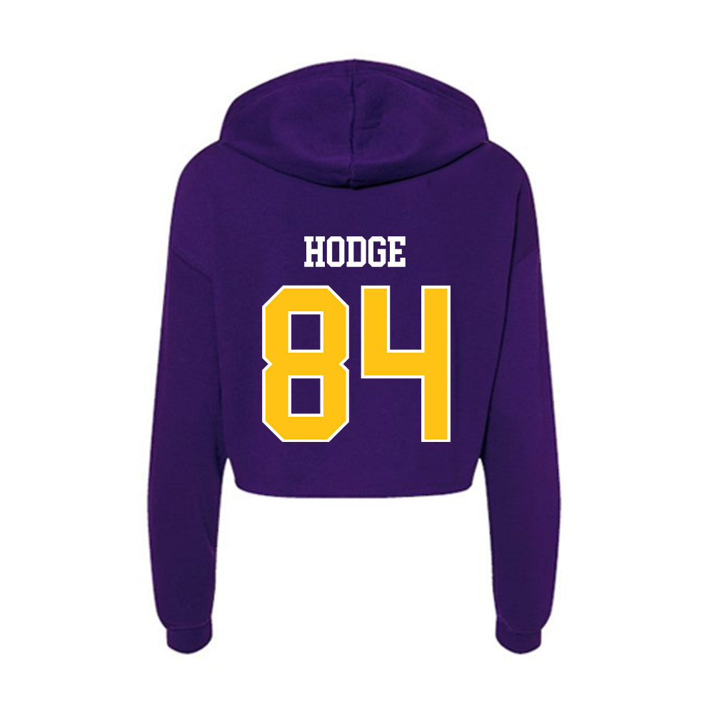 East Carolina - NCAA Football : Connor Hodge - Women's Crop Fleece Hoodie-1