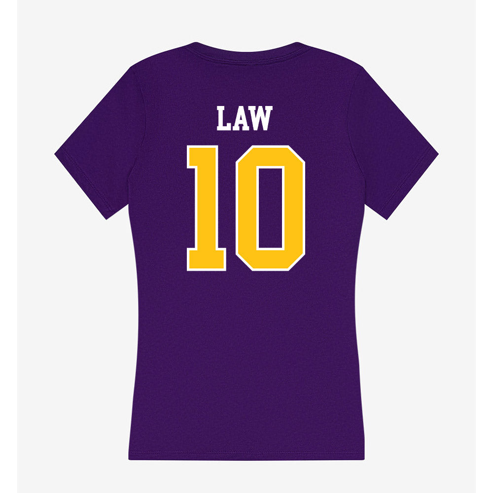 East Carolina - NCAA Football : Crews Law - Women's V-Neck T-Shirt-1