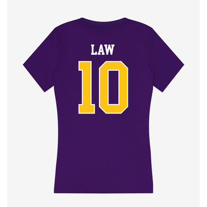 East Carolina - NCAA Football : Crews Law - Women's V-Neck T-Shirt-1