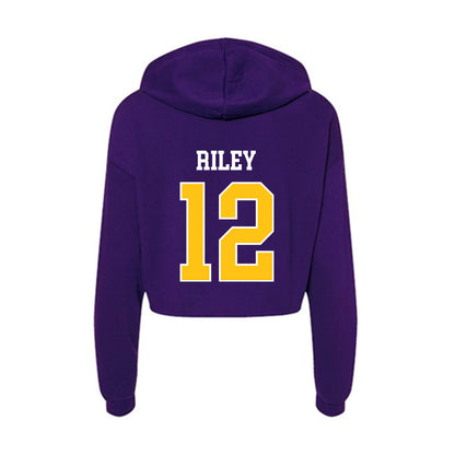 East Carolina - NCAA Men's Basketball : Jordan Riley - Women's Crop Fleece Hoodie-1