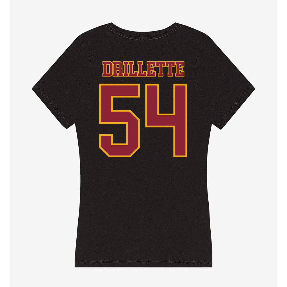 ULM - NCAA Football : Brett Drillette - Women's V-Neck T-Shirt-1
