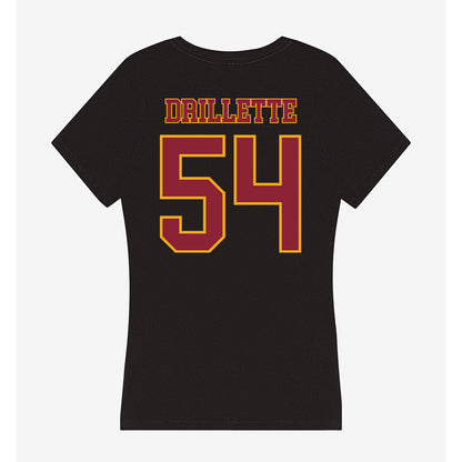 ULM - NCAA Football : Brett Drillette - Women's V-Neck T-Shirt-1