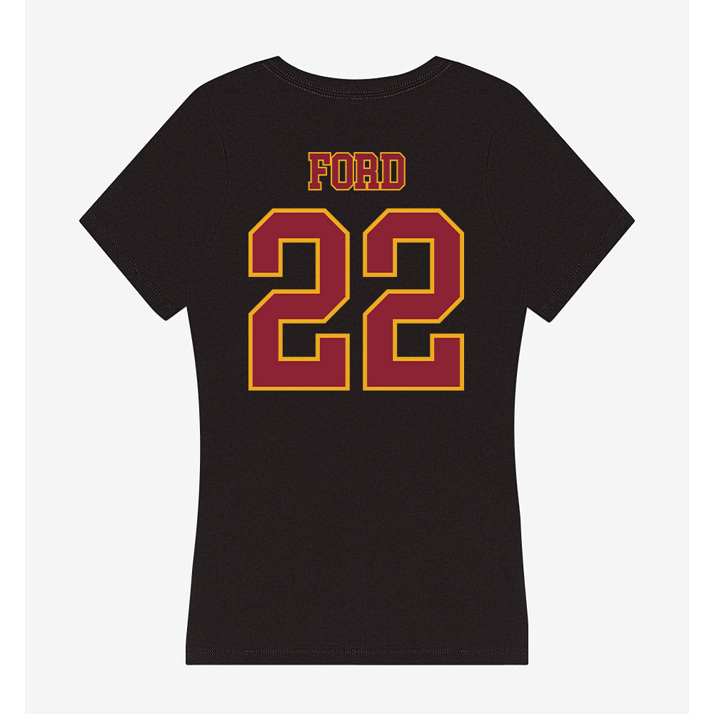 ULM - NCAA Football : DShaun Ford - Women's V-Neck T-Shirt-1