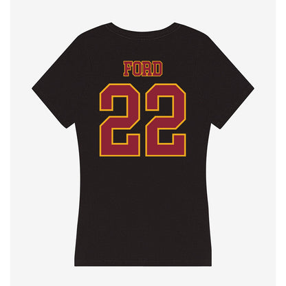 ULM - NCAA Football : DShaun Ford - Women's V-Neck T-Shirt-1