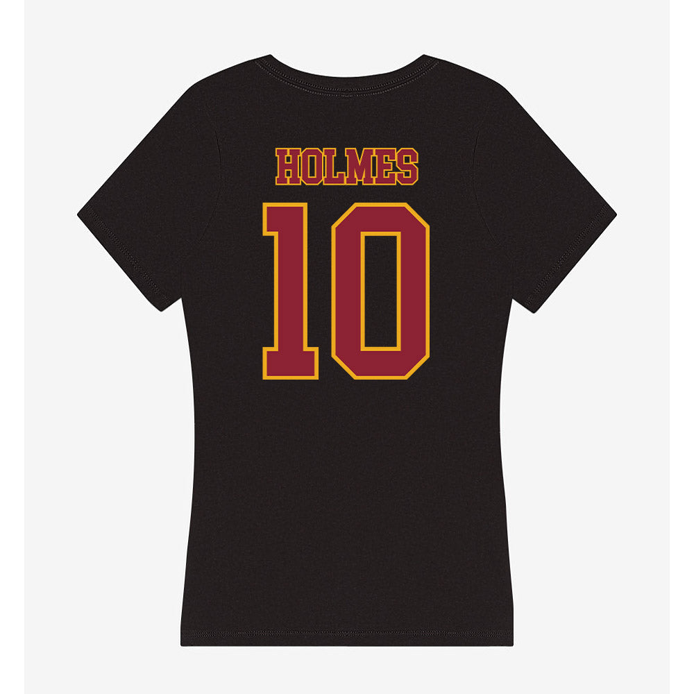 ULM - NCAA Football : Kelbee Holmes - Women's V-Neck T-Shirt-1