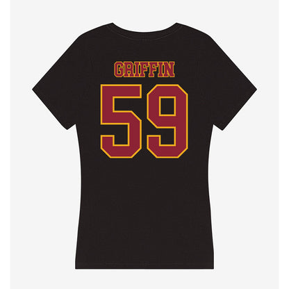 ULM - NCAA Football : Quentis Griffin - Women's V-Neck T-Shirt-1