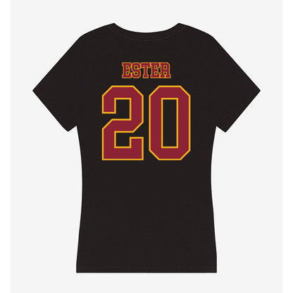 ULM - NCAA Football : Jyren Ester - Women's V-Neck T-Shirt-1