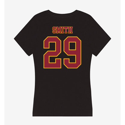 ULM - NCAA Football : James Smith - Women's V-Neck T-Shirt-1