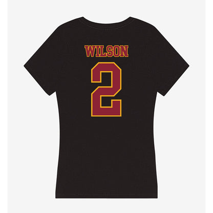 ULM - NCAA Football : Korian Wilson - Women's V-Neck T-Shirt-1