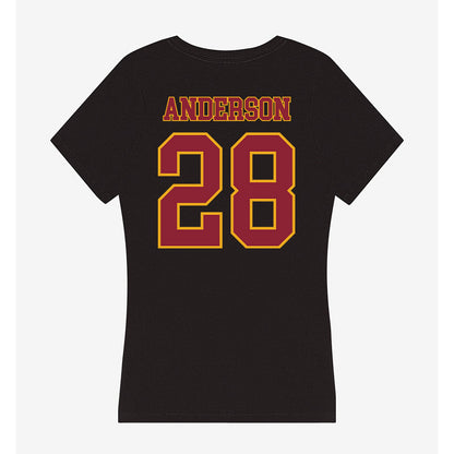 ULM - NCAA Football : Davin Anderson - Women's V-Neck T-Shirt-1