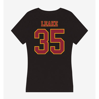 ULM - NCAA Women's Basketball : Aj Leake - Women's V-Neck T-Shirt-1