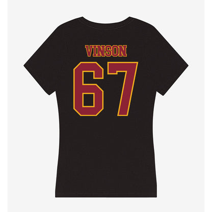 ULM - NCAA Football : Aj Vinson - Women's V-Neck T-Shirt-1