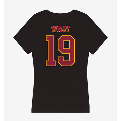 ULM - NCAA Baseball : Dayne Wray - Women's V-Neck T-Shirt-1