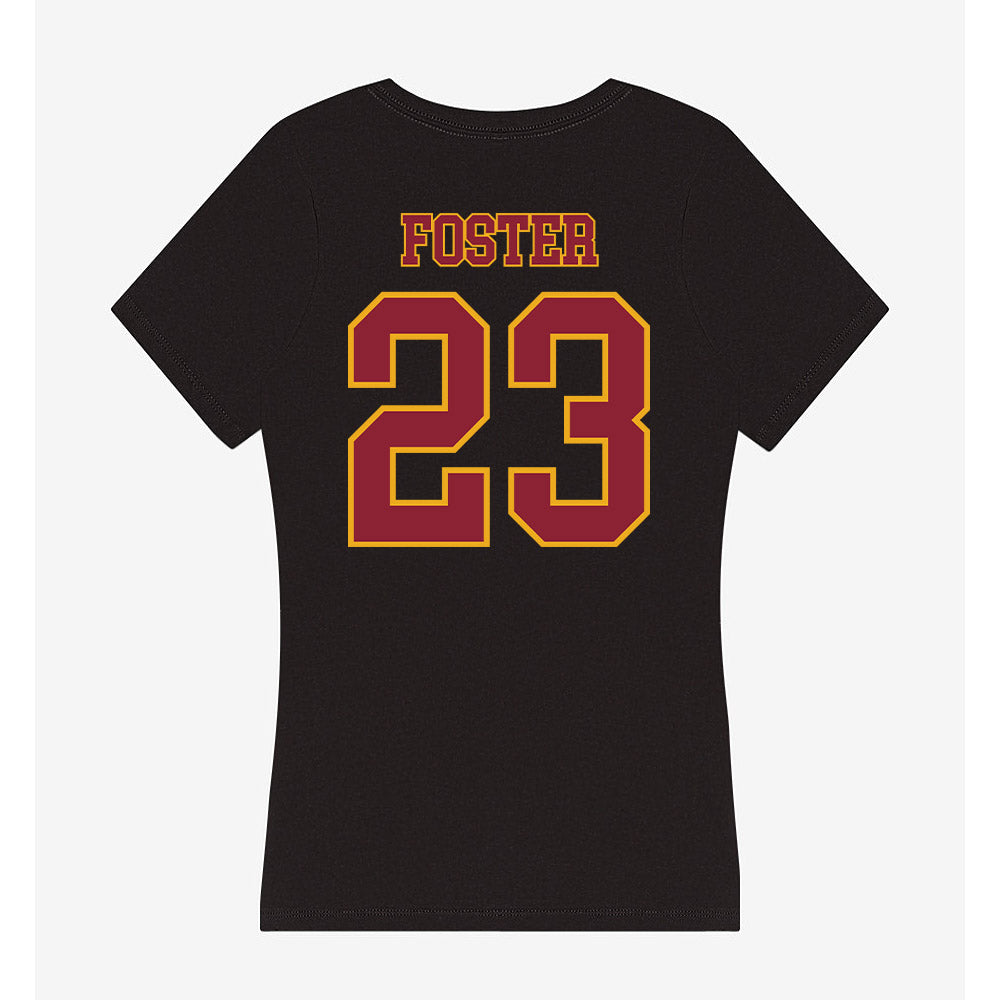 ULM - NCAA Football : Jalen Foster - Women's V-Neck T-Shirt-1