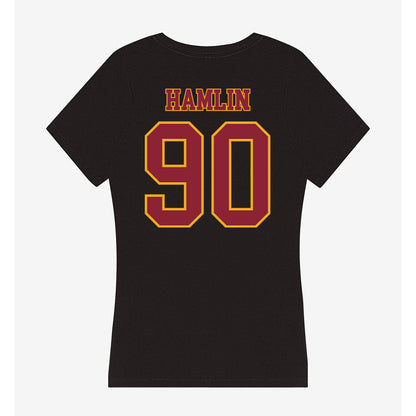 ULM - NCAA Football : Jaden Hamlin - Women's V-Neck T-Shirt-1