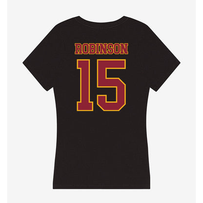 ULM - NCAA Football : Kristopher Robinson - Women's V-Neck T-Shirt-1
