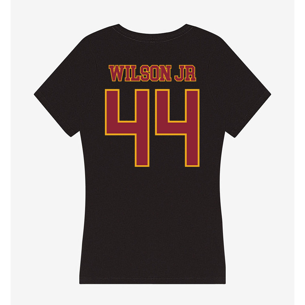 ULM - NCAA Football : CJ Wilson Jr - Women's V-Neck T-Shirt-1