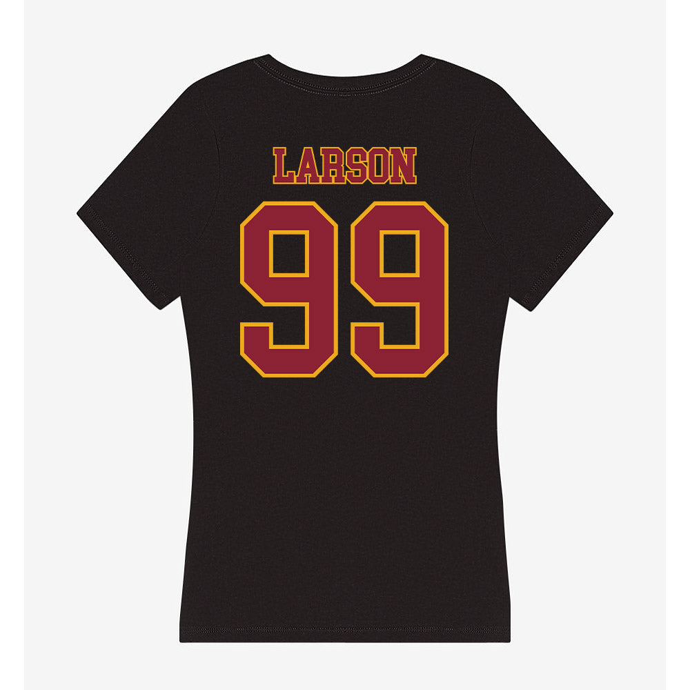 ULM - NCAA Football : Max Larson - Women's V-Neck T-Shirt-1