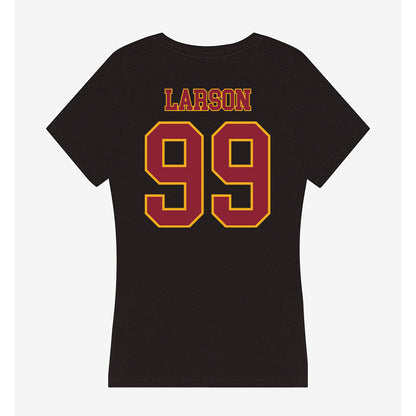 ULM - NCAA Football : Max Larson - Women's V-Neck T-Shirt-1