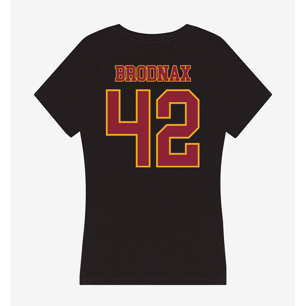 ULM - NCAA Baseball : Adam Brodnax - Women's V-Neck T-Shirt-1