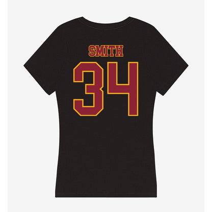 ULM - NCAA Football : Ozarrio Smith - Women's V-Neck T-Shirt-1