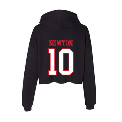 Northeastern - NCAA Men's Basketball : Miles Newton - Women's Crop Fleece Hoodie-1