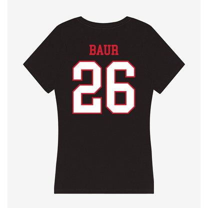 Northeastern - NCAA Women's Soccer : Scarlett Baur - Women's V-Neck T-Shirt-1