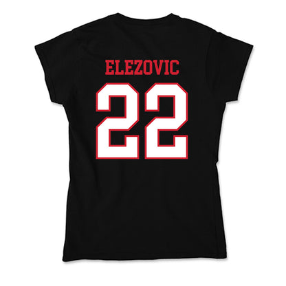 Northeastern - NCAA Men's Basketball : Haris Elezovic - Soft Style Women’s T-Shirt-1