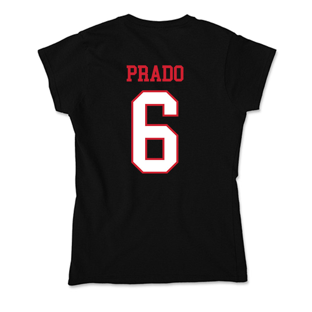 Northeastern - NCAA Men's Soccer : Jaden Prado - Soft Style Women’s T-Shirt-1