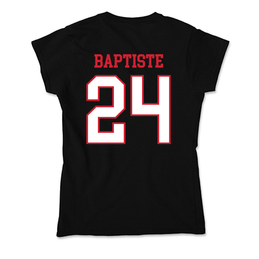 Northeastern - NCAA Men's Basketball : Sage Baptiste - Soft Style Women’s T-Shirt-1