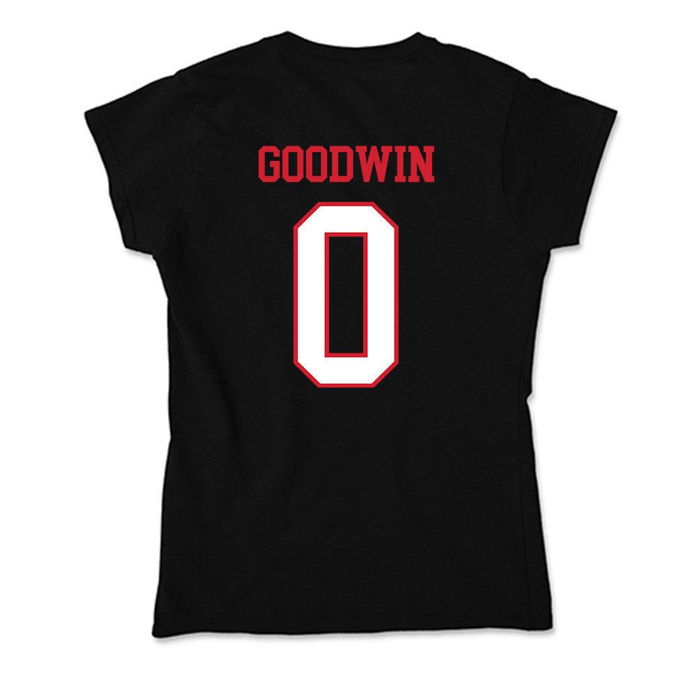 Northeastern - NCAA Men's Basketball : Josh Goodwin - Soft Style Women’s T-Shirt-1