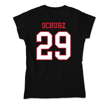 Northeastern - NCAA Men's Soccer : Christoph Schurz - Soft Style Women’s T-Shirt-1