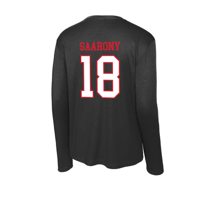 Northeastern - NCAA Men's Soccer : Shai Saarony - Activewear Long Sleeve T-Shirt-1