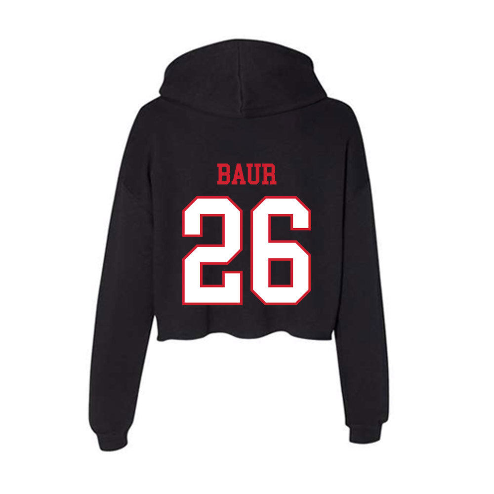 Northeastern - NCAA Women's Soccer : Scarlett Baur - Women's Crop Fleece Hoodie-1