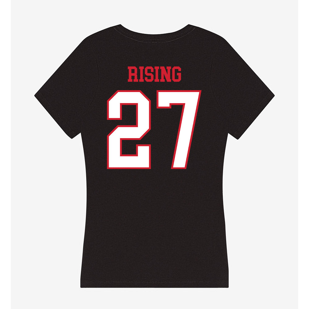Northeastern - NCAA Baseball : Luc Rising - Women's V-Neck T-Shirt-1