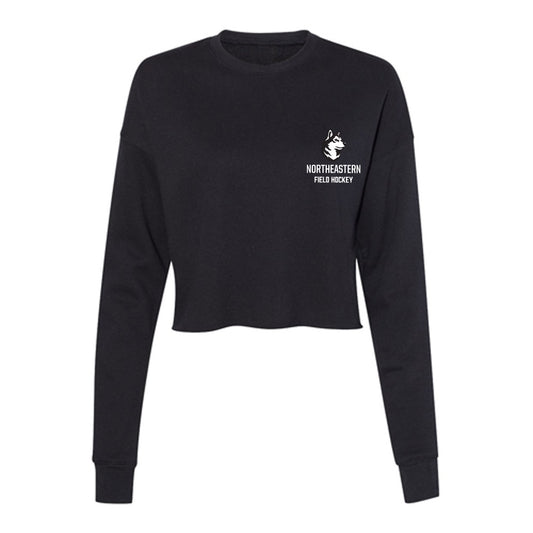 Northeastern - NCAA Women's Field Hockey : Camille Armaganian - Women's Cropped Crew Fleece-0
