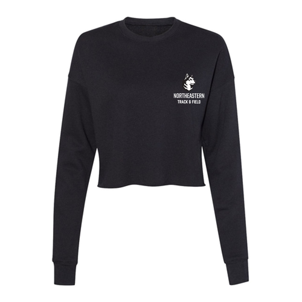 Northeastern - NCAA Women's Track & Field : Elena Olson - Women's Cropped Crew Fleece-0