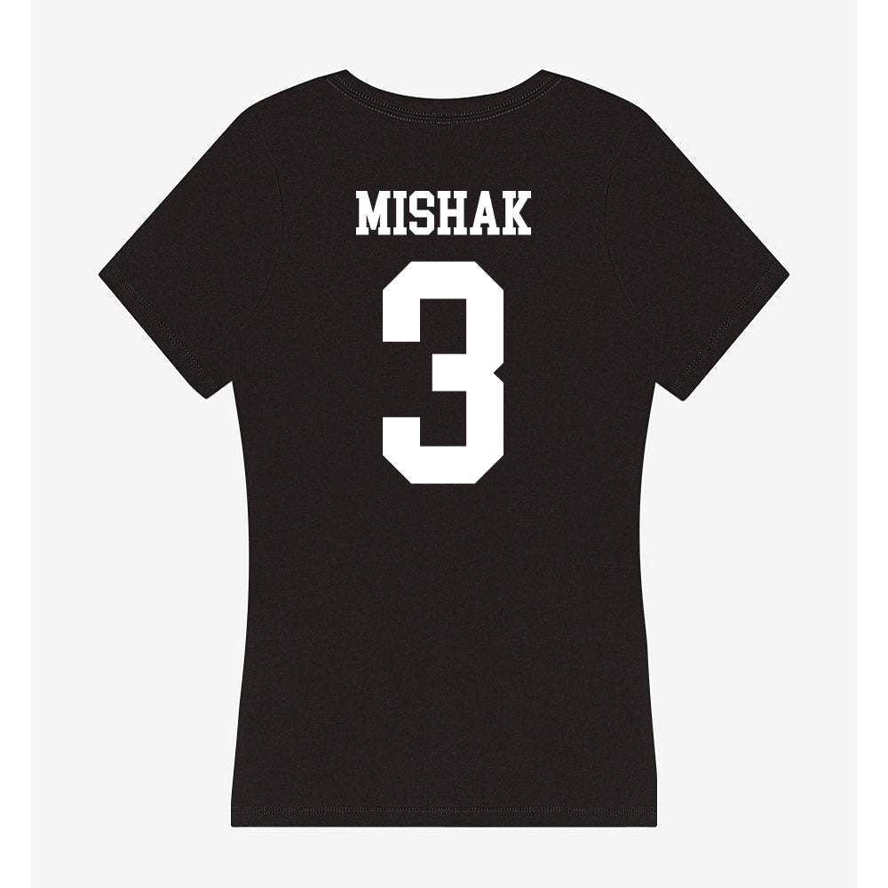 WTAMU - NCAA Men's Basketball : Brock Mishak - Women's V-Neck T-Shirt-1